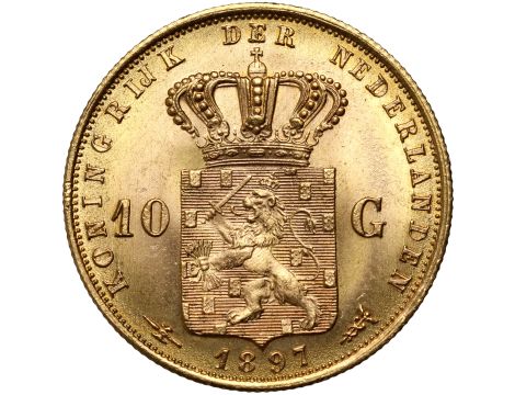 5166. Holandia, Wilhelmina, 10 guldenów 1897 - 2