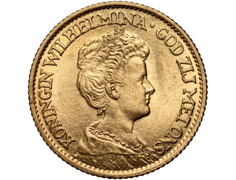 5167. Holandia, Wilhelmina, 10 guldenów 1913