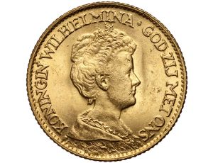 5168. Holandia, Wilhelmina, 10 guldenów 1917