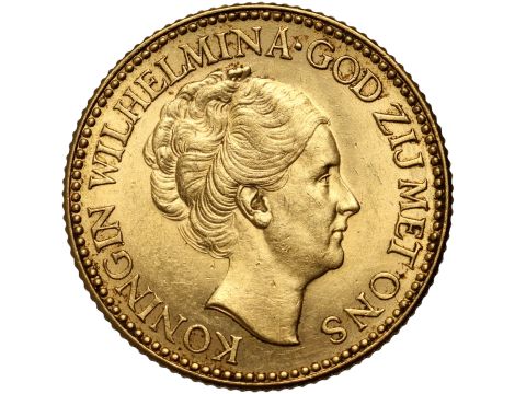 5169. Holandia, Wilhelmina, 10 guldenów 1925