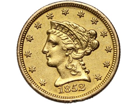 5181. USA, 2,5 dolara 1852, Filadelfia, Liberty