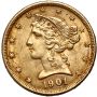 5186. USA, 5 dolarów 1901, Filadelfia, Liberty - 2