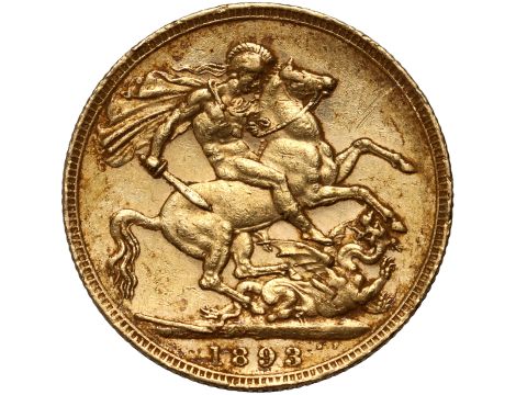5187. Wielka Brytania, Wiktoria, suweren 1893, Londyn - 2