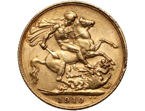 5190. Wielka Brytania, Edward VII, suweren 1910, Londyn - 2