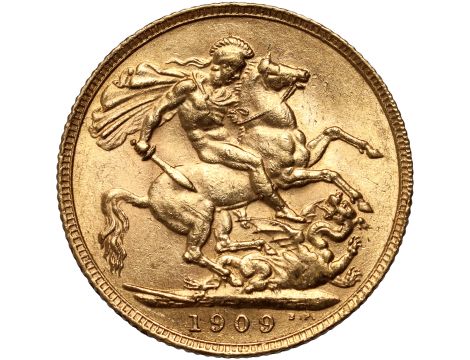 5191. Wielka Brytania, Edward VII, suweren 1909, Londyn - 2