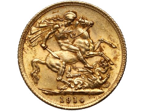 5194. Wielka Brytania, Jerzy V, suweren 1914, Londyn - 2