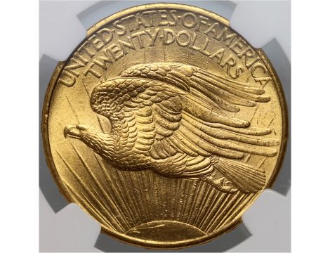 5196. USA, 20 dolarów 1908, Filadelfia, Saint-Gaudens, NGC MS63 - 3