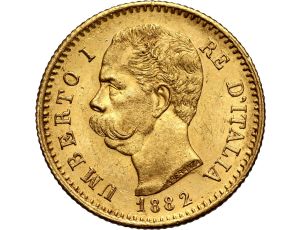 5204. Włochy, Umberto I, 20 lirów 1882