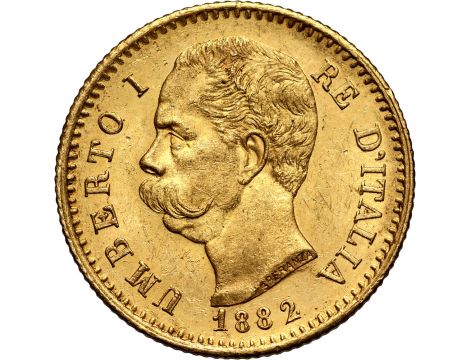 5204. Włochy, Umberto I, 20 lirów 1882