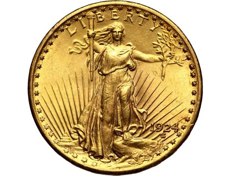 5206. USA, 20 dolarów 1924, Filadelfia, Saint-Gaudens