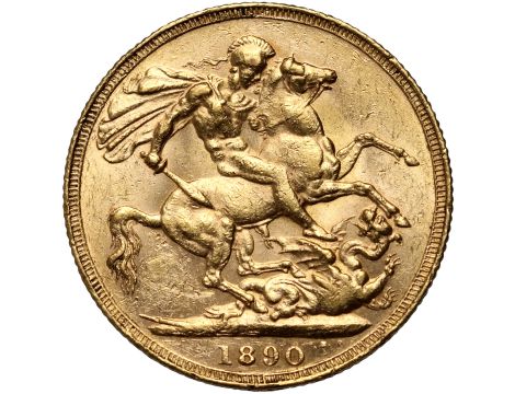 5209. Wielka Brytania, Wiktoria, suweren 1890, Londyn - 2
