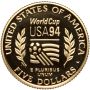 5224. USA, 5 dolarów 1994, Mistrzostwa Świata w Piłce Nożnej - 3
