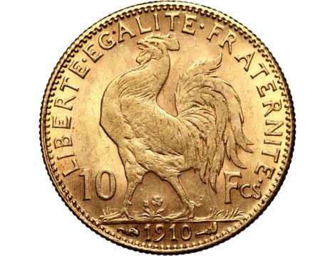 5234. Francja, 10 franków 1910, Marianna i Kogut - 2