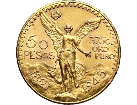 5242. Meksyk, 50 pesos 1945, Centenario