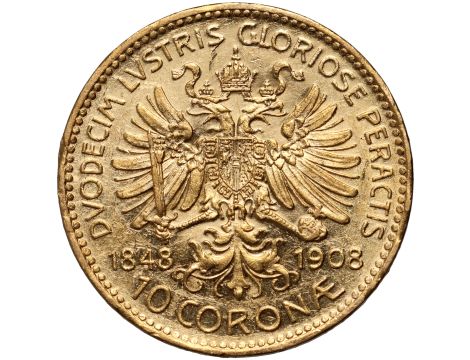 Austria, Franciszek Józef I, 10 koron 1908, Jubileusz - 2