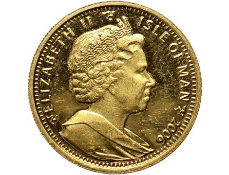 5258. Wyspa Man, 1/5 crown 2006, 80. urodziny Elżbiety II, 1/5 uncji złota - 3