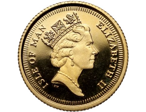 5273. Wyspa Man, 1/2 suwerena 1991, Ukoronowane tarcze - 2