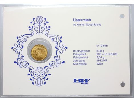 5281. Austria, Franciszek Józef I, 10 koron 1912, Nowe bicie - 4