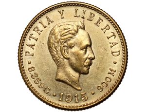 5284. Kuba, 5 pesos 1915, Jose Marti