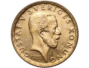 5285. Szwecja, Gustaw V, 5 koron 1920