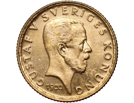 5285. Szwecja, Gustaw V, 5 koron 1920