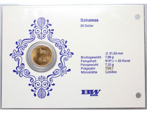 5288. Bahamy, 20 dolarów 1967 - 4