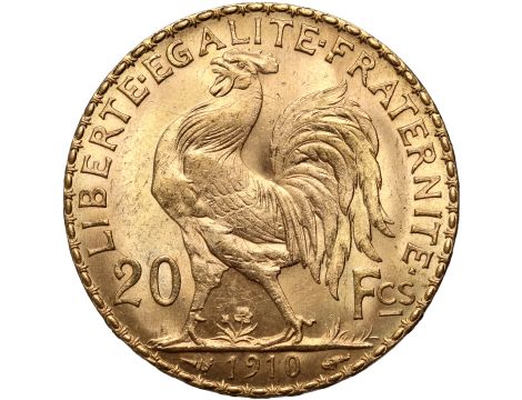 5291. Francja, 20 franków 1910, Marianna i Kogut - 2