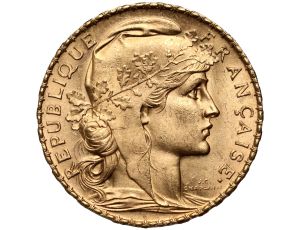 5293. Francja, 20 franków 1913, Marianna i Kogut