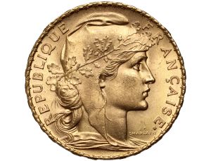 5294. Francja, 20 franków 1914, Marianna i Kogut