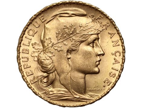 5294. Francja, 20 franków 1914, Marianna i Kogut
