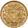 5298. Szwajcaria, 20 franków 1927, Helvetia Vreneli - 3