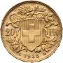 5300. Szwajcaria, 20 franków 1935, Helvetia Vreneli - 3