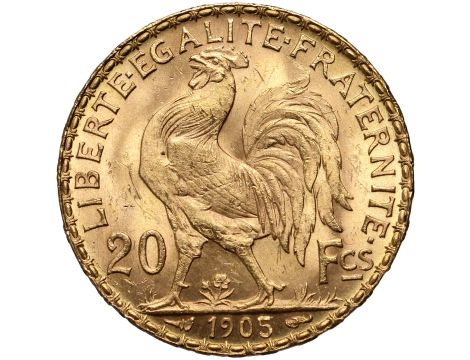 5304. Francja, 20 franków 1905, Marianna i Kogut - 2