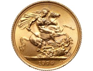 5306. Wielka Brytania, Elżbieta II, suweren 1974