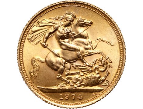 5306. Wielka Brytania, Elżbieta II, suweren 1974