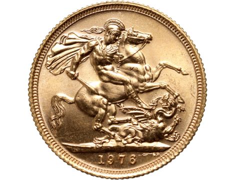 5308. Wielka Brytania, Elżbieta II, suweren 1976