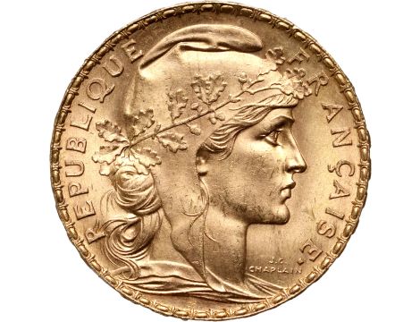 5313. Francja, 20 franków 1912, Marianna i Kogut