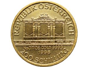 5314. Austria, 200 szylingów 1998, Wiedeński Filharmonik, 1/10 uncji