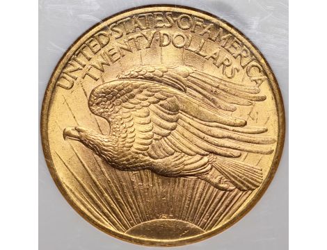 5315. USA, 20 dolarów 1908, Filadelfia, Saint-Gaudens, NGC MS63 - 3