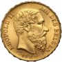 5324. Belgia, Leopold II, 20 franków 1882 - piękne - 2