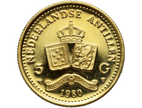 5327. Antyle Holenderskie, 5 guldenów 1980 - 2