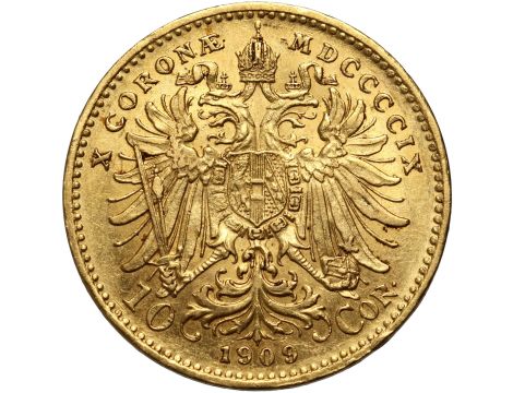 5330. Austria, Franciszek Józef I, 10 koron 1909 - 2