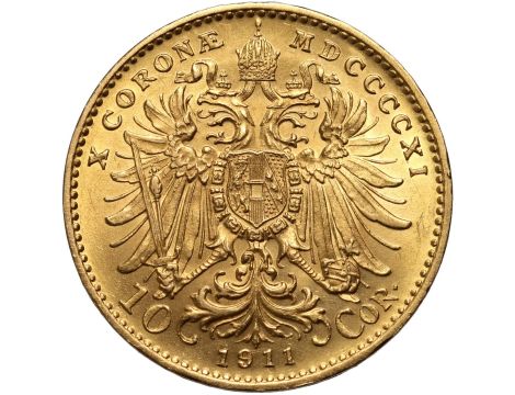 5331. Austria, Franciszek Józef I, 10 koron 1911, Stare bicie - 2