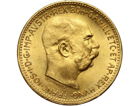 5333. Austria, Franciszek Józef I, 20 koron 1915, Nowe bicie