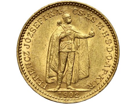 5337. Węgry, Franciszek Józef I, 20 koron 1902 KB, Kremnica