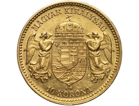 5339. Węgry, Franciszek Józef I, 10 koron 1893 KB, Kremnica - 2