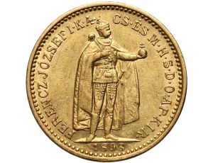 5340. Węgry, Franciszek Józef I, 10 koron 1898 KB, Kremnica
