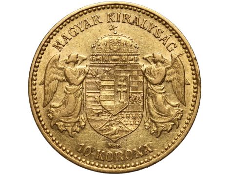 5340. Węgry, Franciszek Józef I, 10 koron 1898 KB, Kremnica - 2