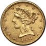 5343. USA, 5 dolarów 1881, Filadelfia, Liberty - 2