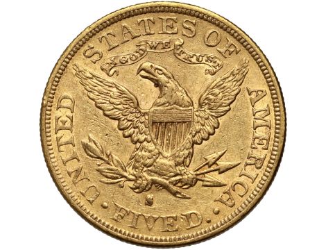 5344. USA, 5 dolarów 1892 S, San Francisco, Liberty - 2